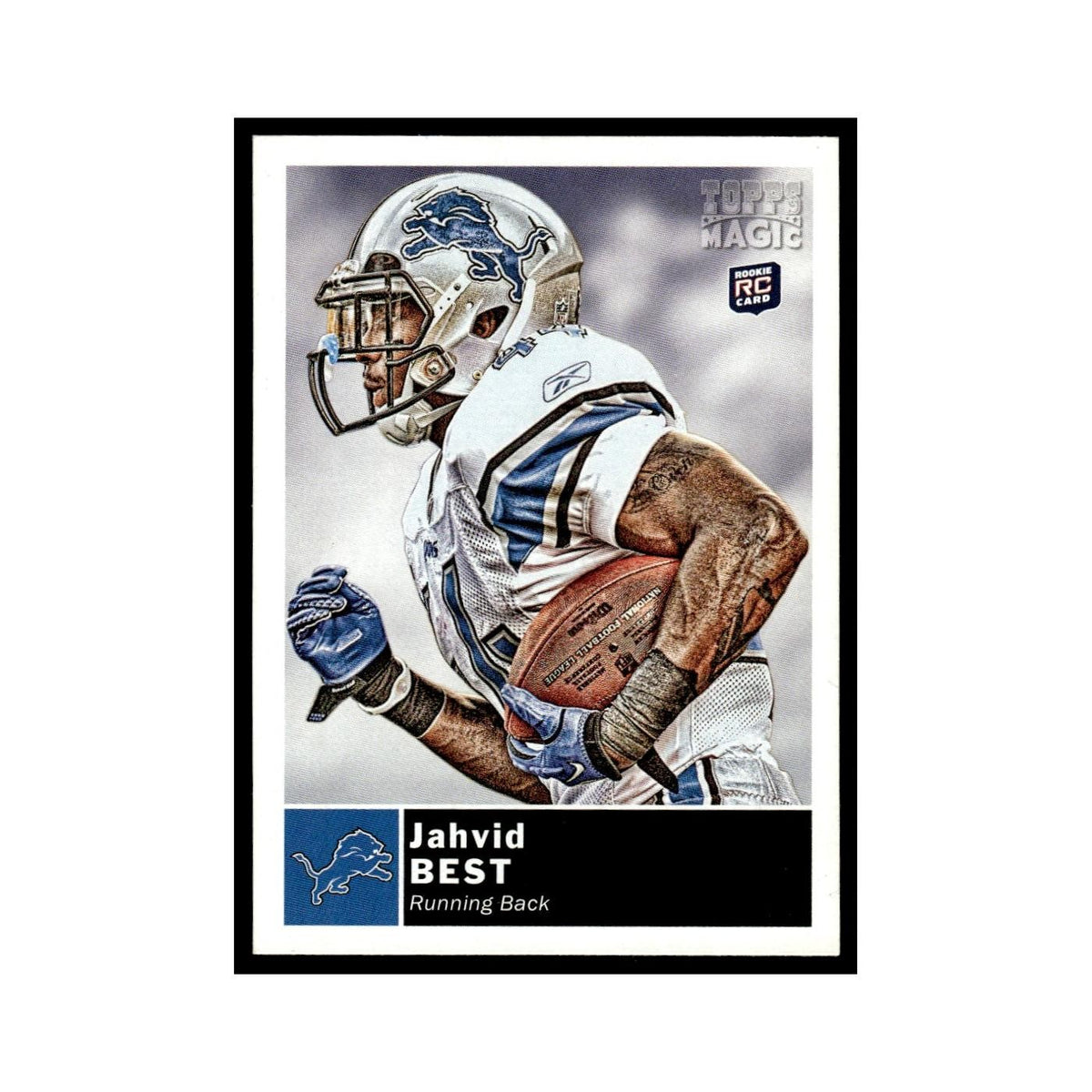 2010 Topps Magic Jahvid Best RC Lions #62