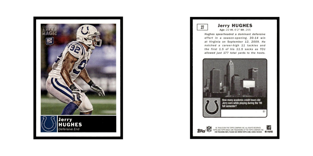 2010 Topps Magic Jerry Hughes RC Colts #27