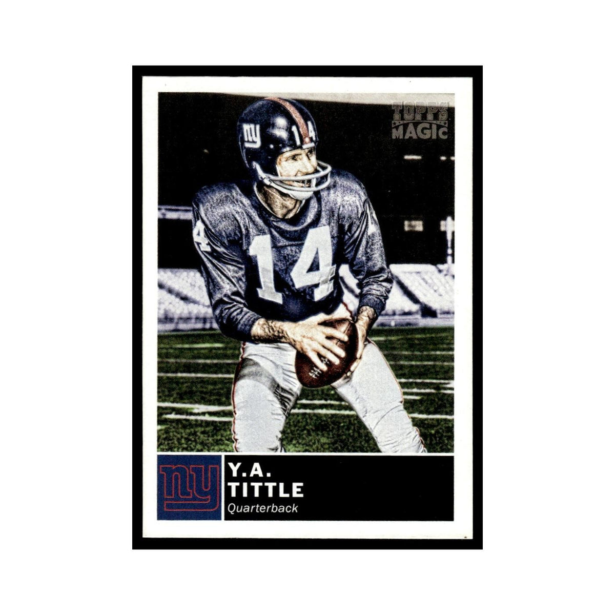 2010 Topps Magic Y.A. Tittle Giants #157