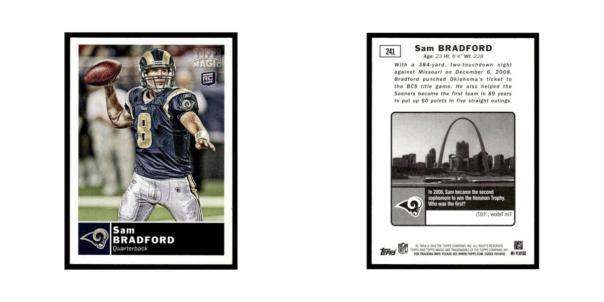 2010 Topps Magic Sam Bradford RC St. Louis Rams #241
