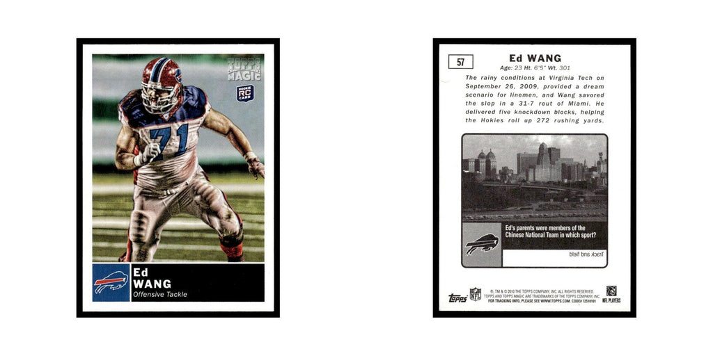 2010 Topps Magic Ed Wang RC Bills #57