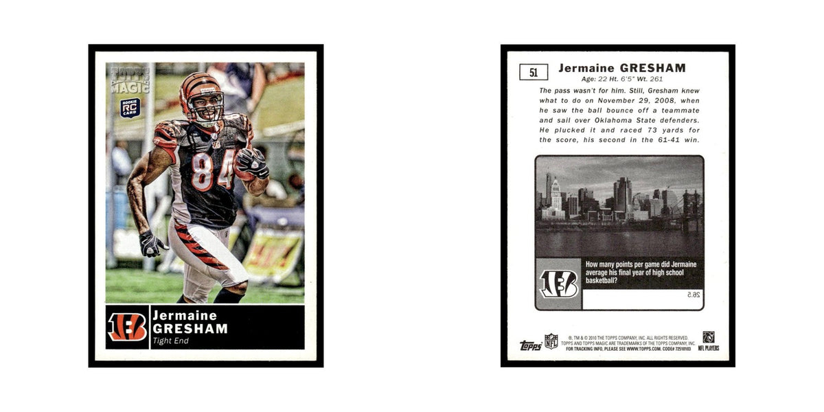 2010 Topps Magic Jermaine Gresham RC Bengals #51
