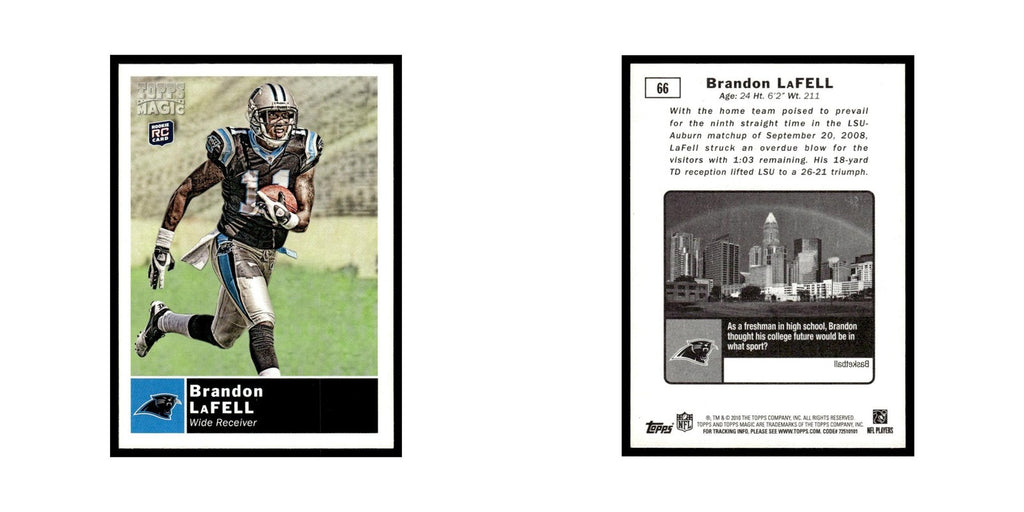 2010 Topps Magic Brandon LaFell RC Panthers #66