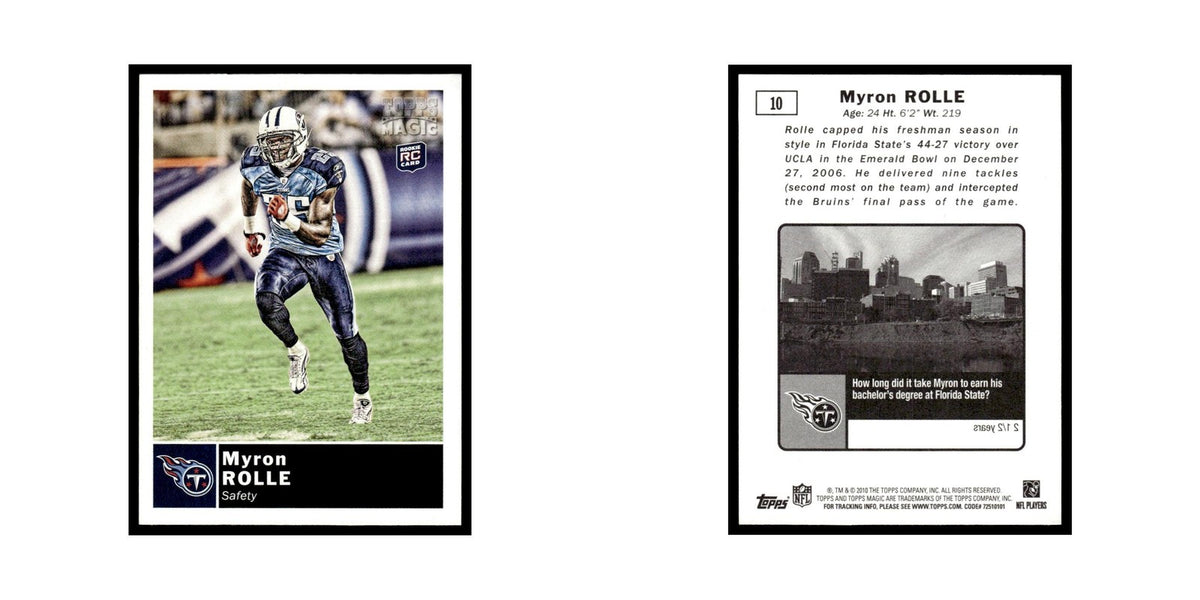 2010 Topps Magic Myron Rolle RC Titans #10