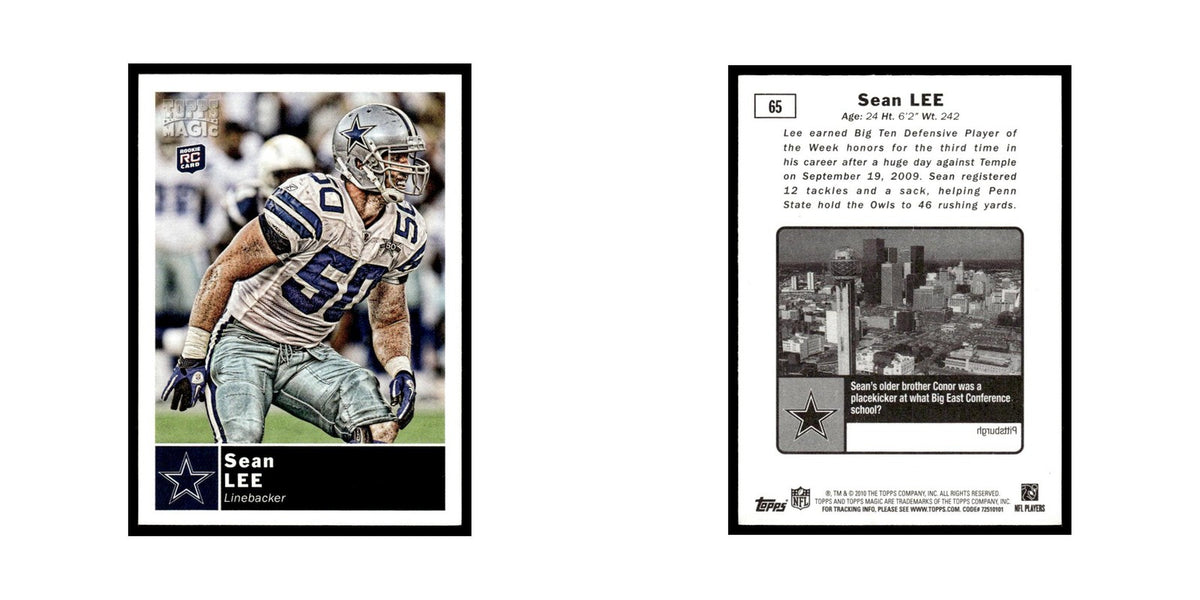 2010 Topps Magic Sean Lee RC Cowboys #65