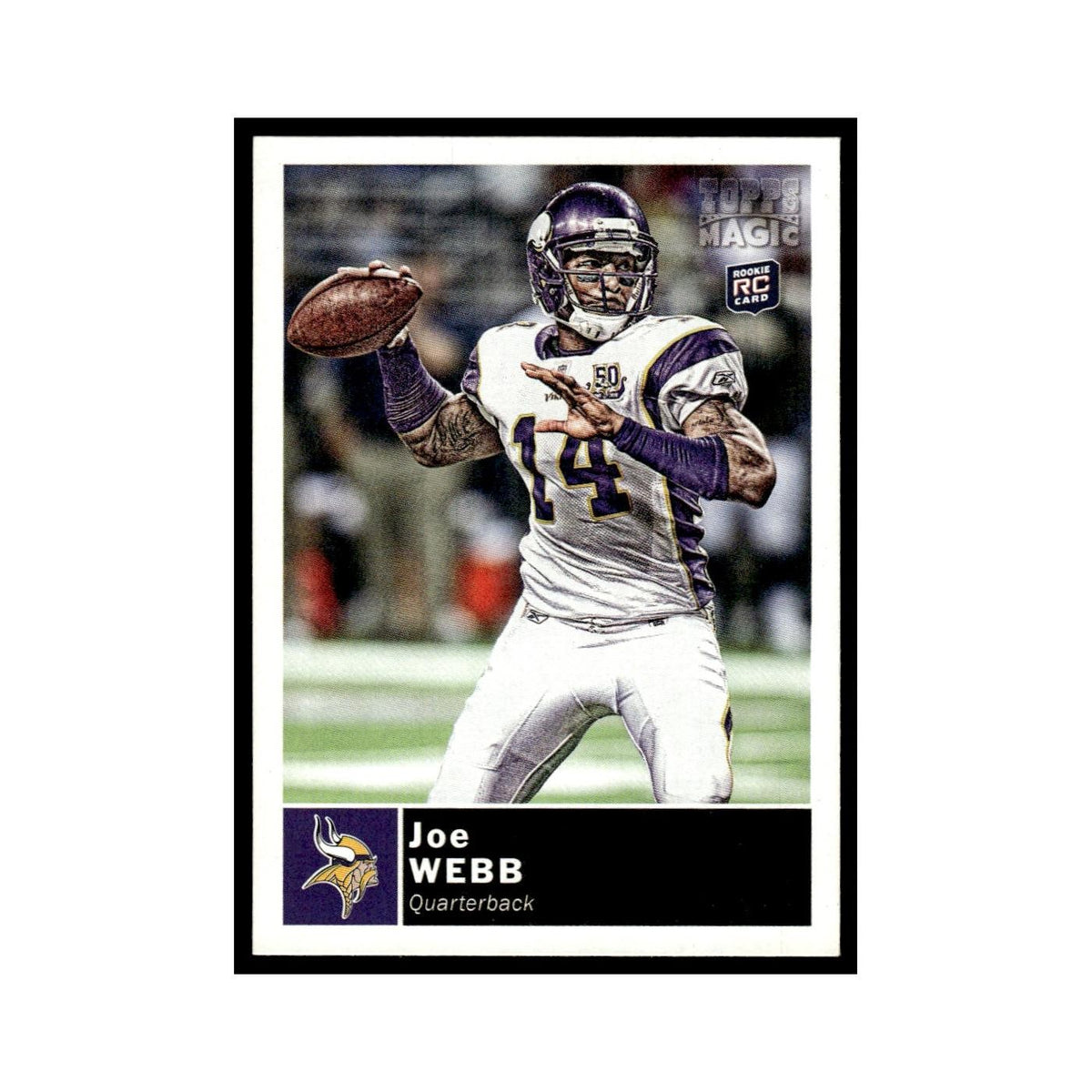 2010 Topps Magic Joe Webb RC Vikings #152