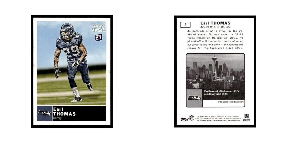 2010 Topps Magic Earl Thomas RC Seahawks #2