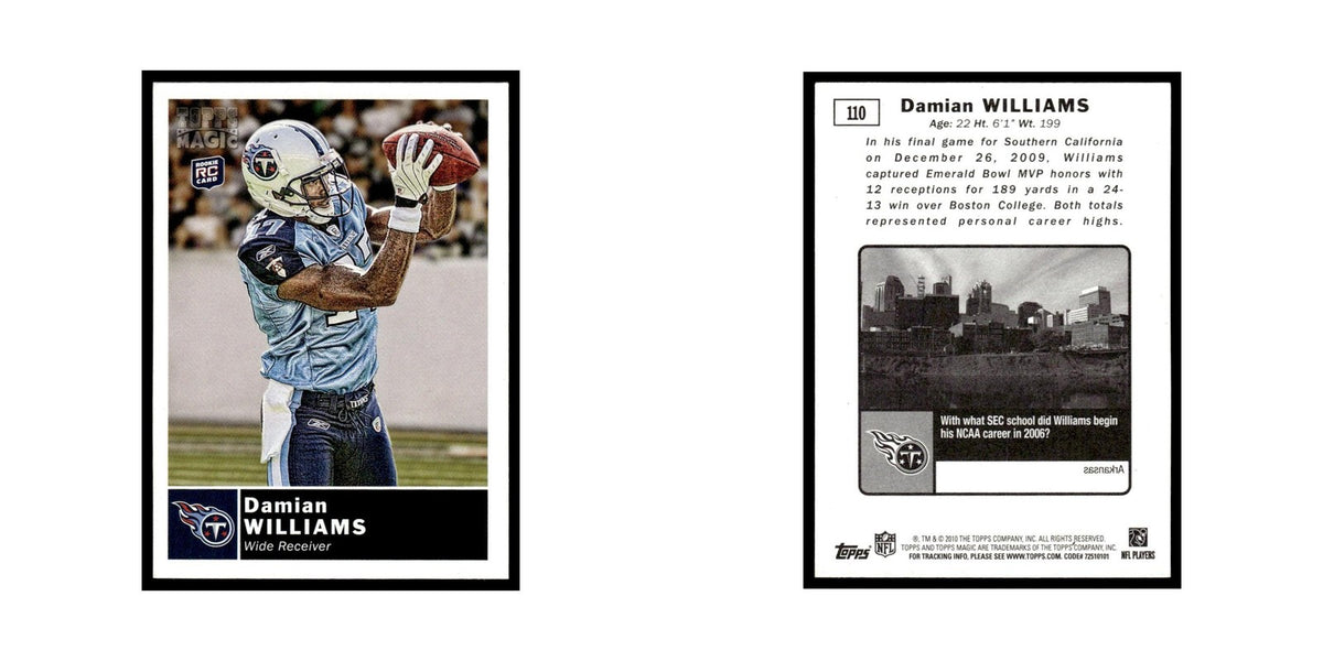 2010 Topps Magic Damian Williams RC Titans #110