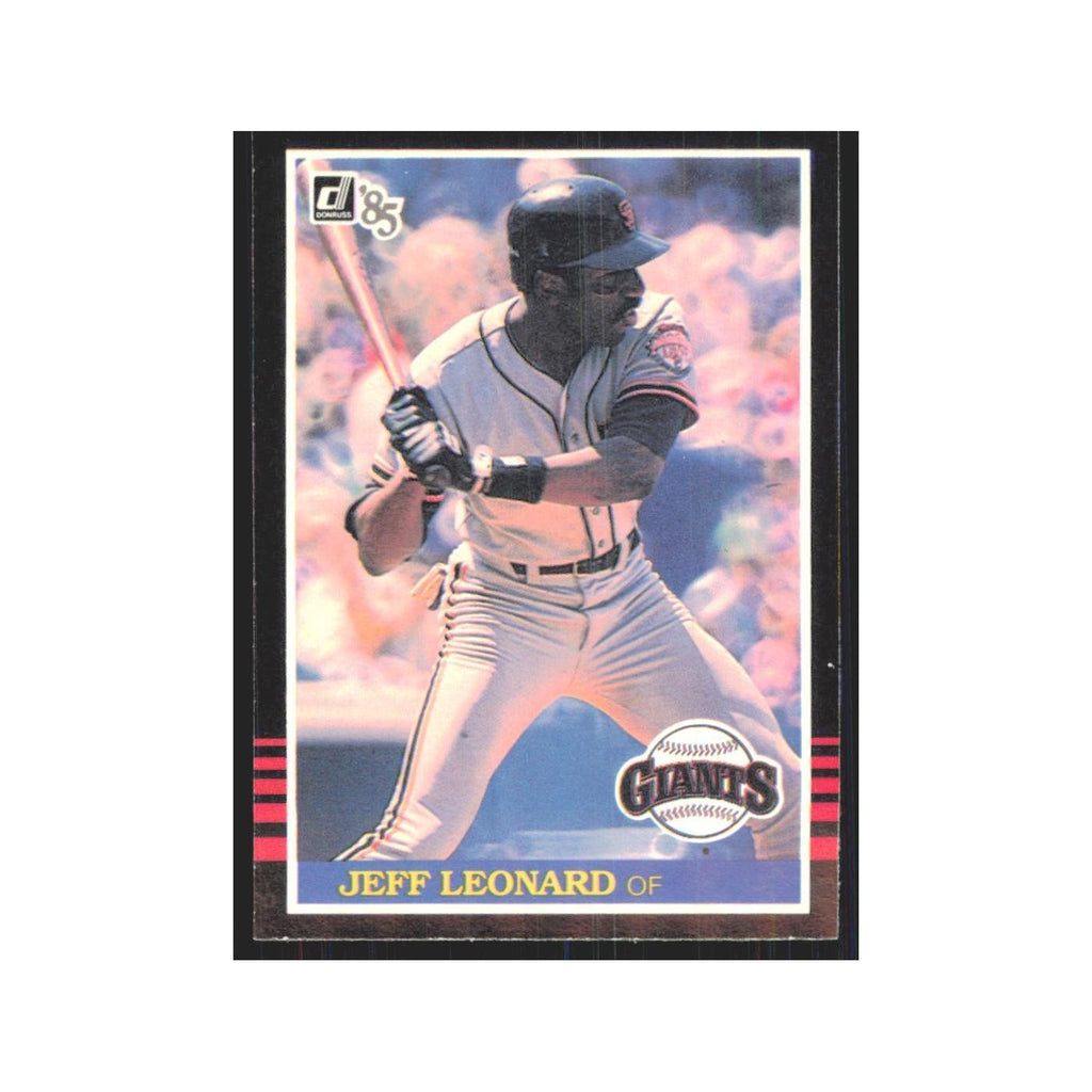 1985 Donruss Jeff Leonard Giants #358