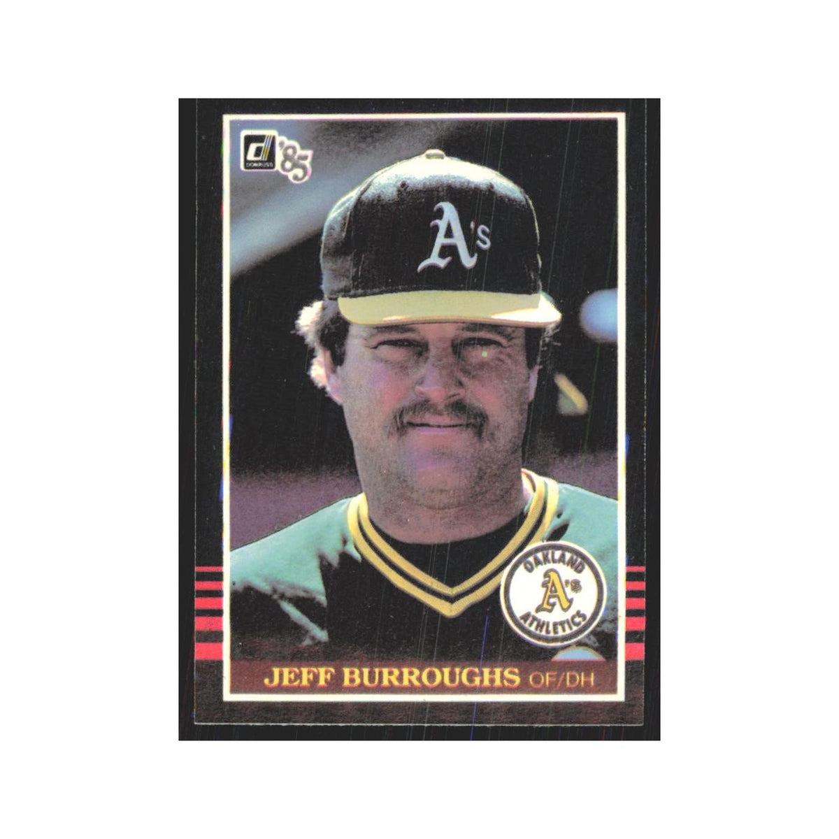 1985 Donruss Jeff Burroughs Athletics #542