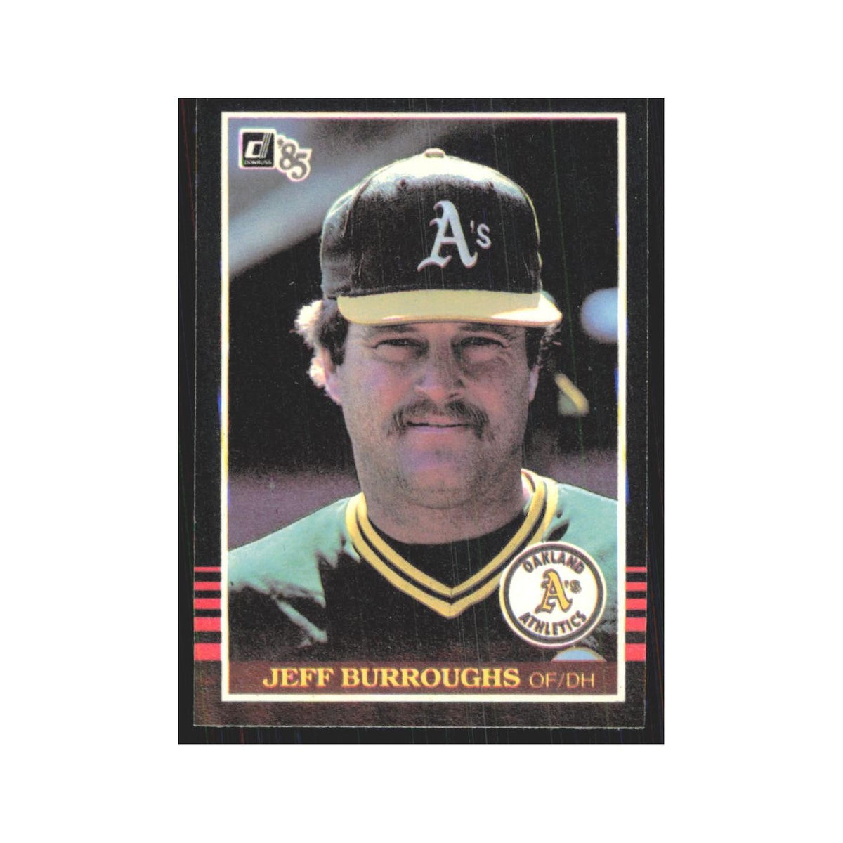 1985 Donruss Jeff Burroughs Athletics #542