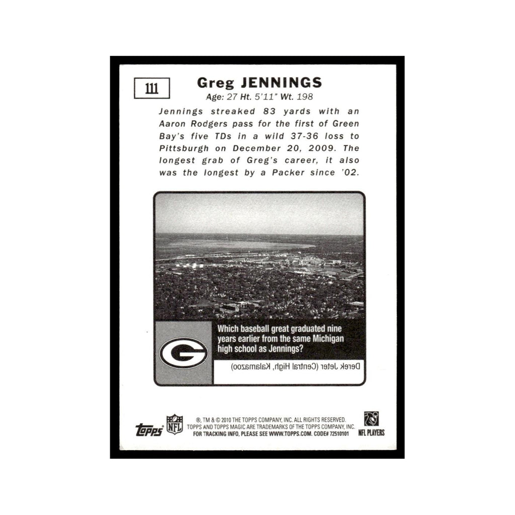 2010 Topps Magic Greg Jennings Packers #111
