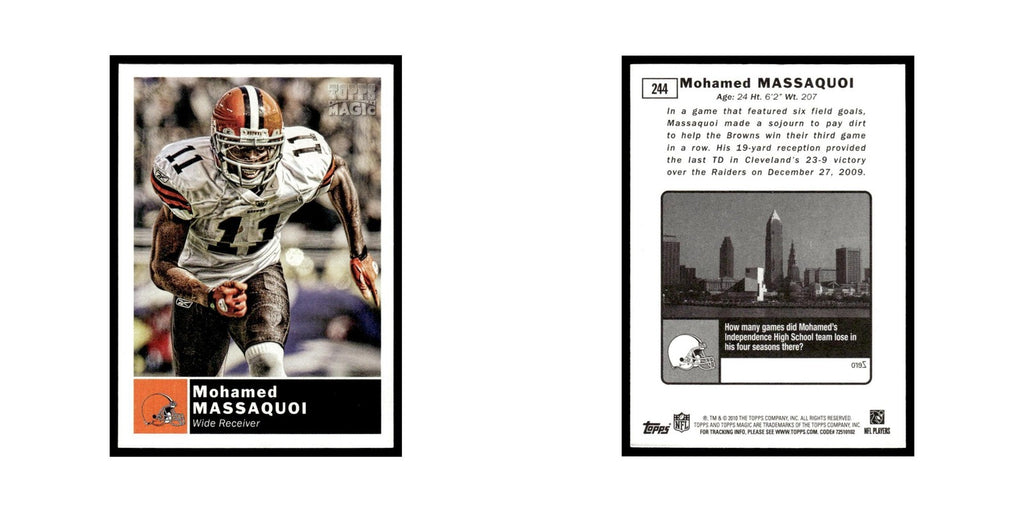 2010 Topps Magic Mohamed Massaquoi Browns #244