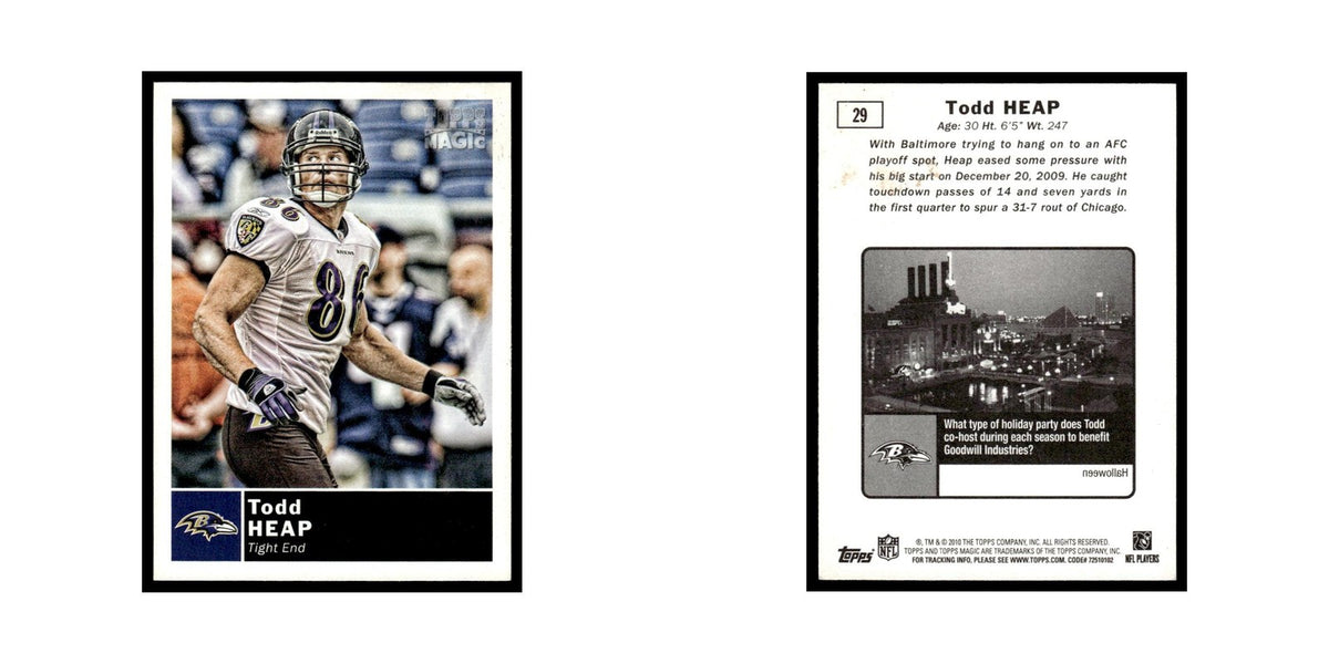 2010 Topps Magic Todd Heap Ravens #29
