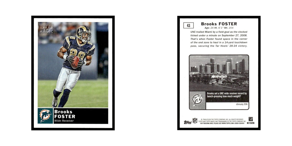 2010 Topps Magic Brooks Foster Dolphins #43