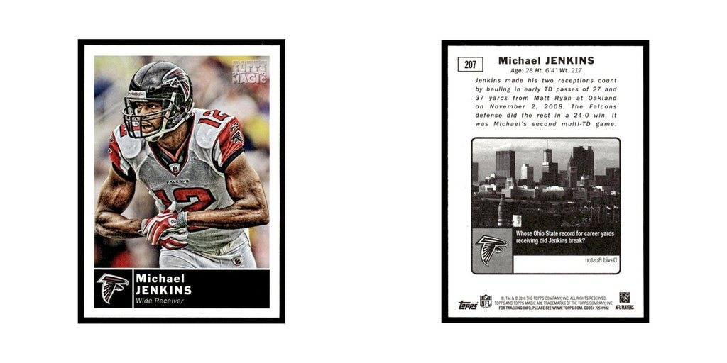 2010 Topps Magic Michael Jenkins Falcons #207