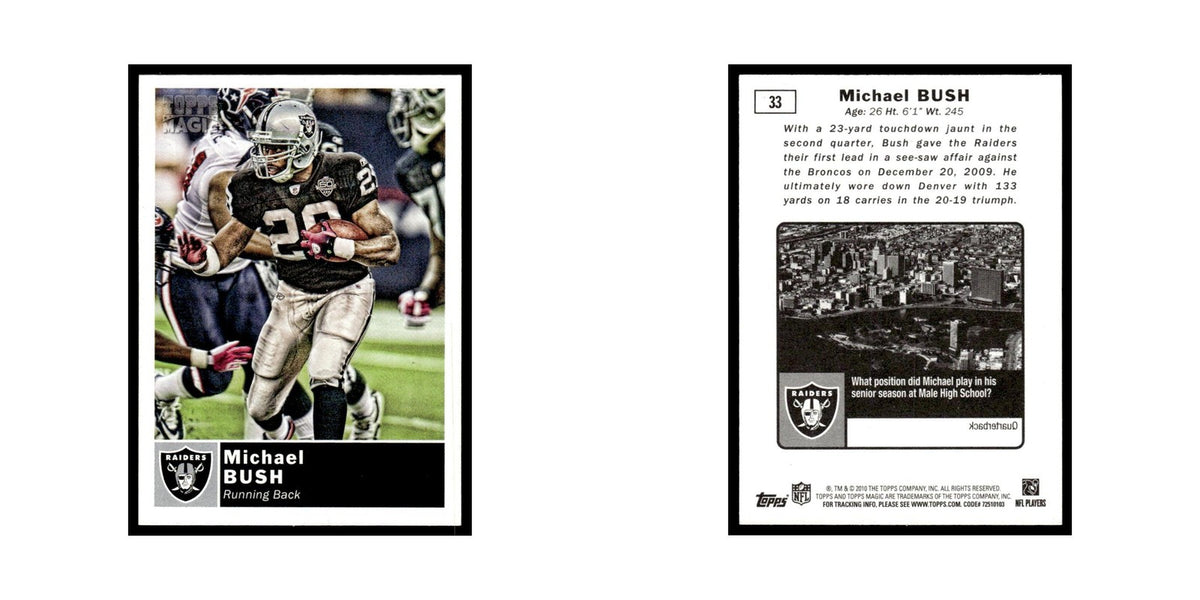 2010 Topps Magic Michael Bush Raiders #33