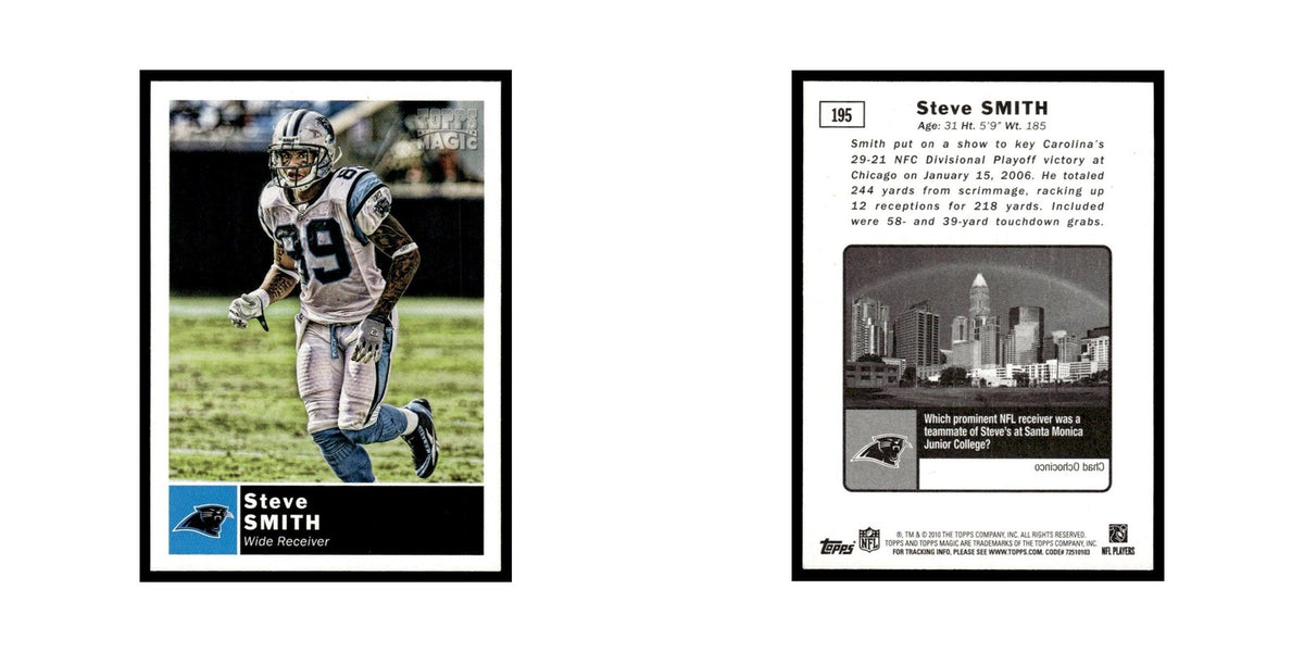 2010 Topps Magic Steve Smith Panthers #195