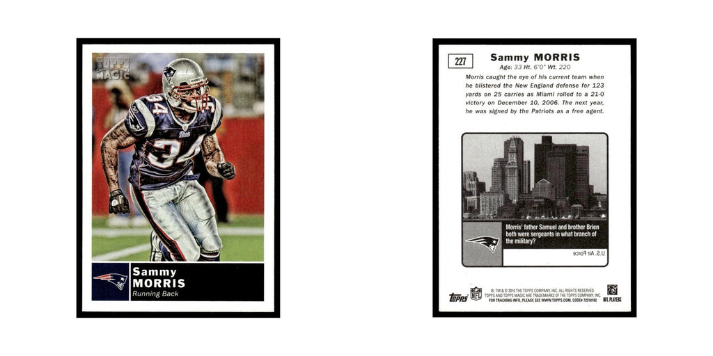 2010 Topps Magic Sammy Morris Patriots #227