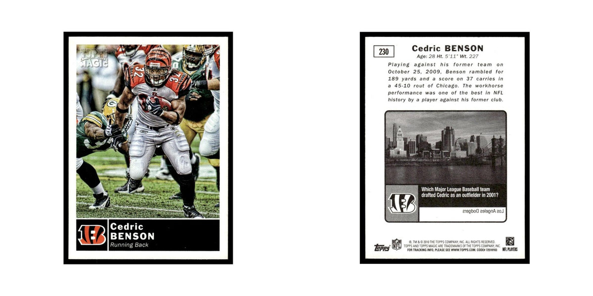 2010 Topps Magic Cedric Benson Bengals #230