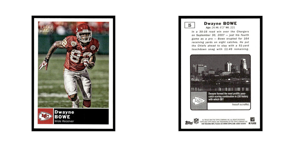 2010 Topps Magic Dwayne Bowe Chiefs #15