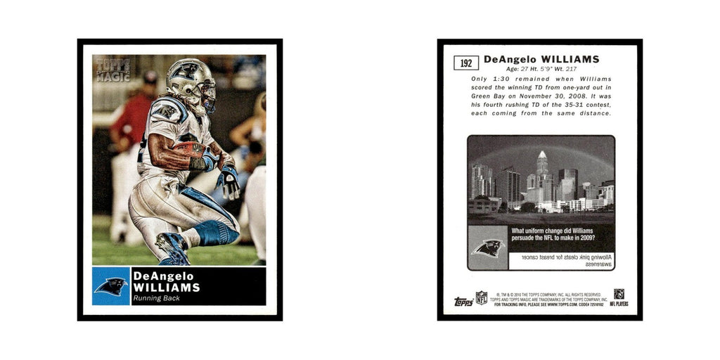 2010 Topps Magic DeAngelo Williams Panthers #192