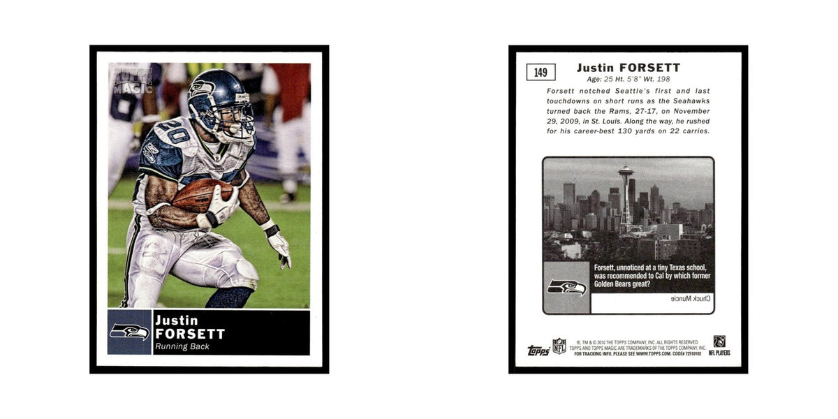 2010 Topps Magic Justin Forsett Seahawks #149