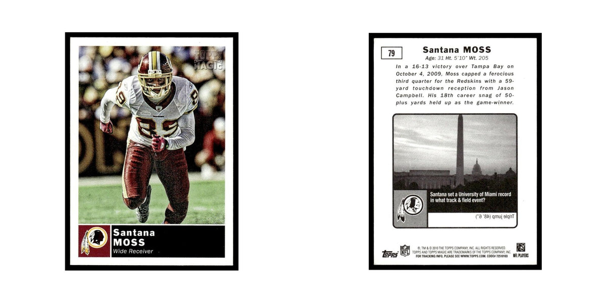 2010 Topps Magic Santana Moss Redskins #79