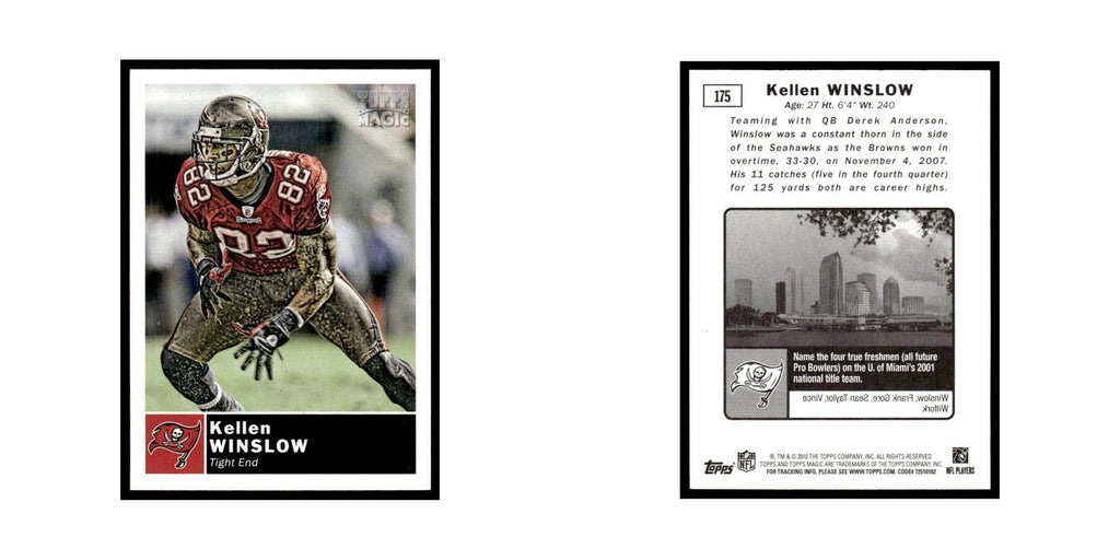 2010 Topps Magic Kellen Winslow Jr. Buccaneers #175