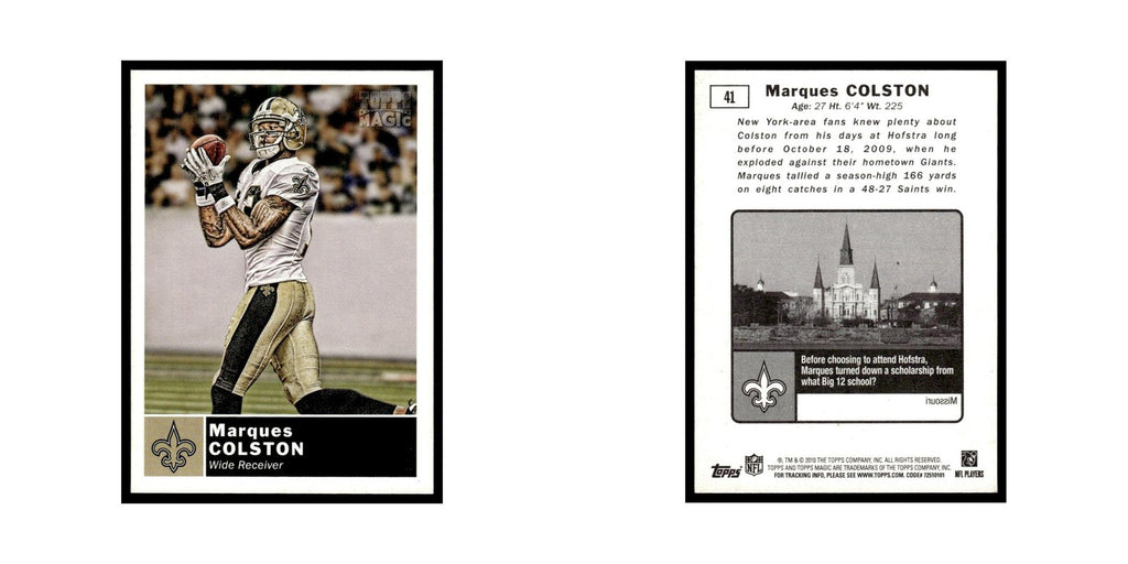 2010 Topps Magic Marques Colston Saints #41