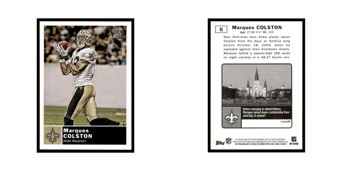 2010 Topps Magic Marques Colston Saints #41