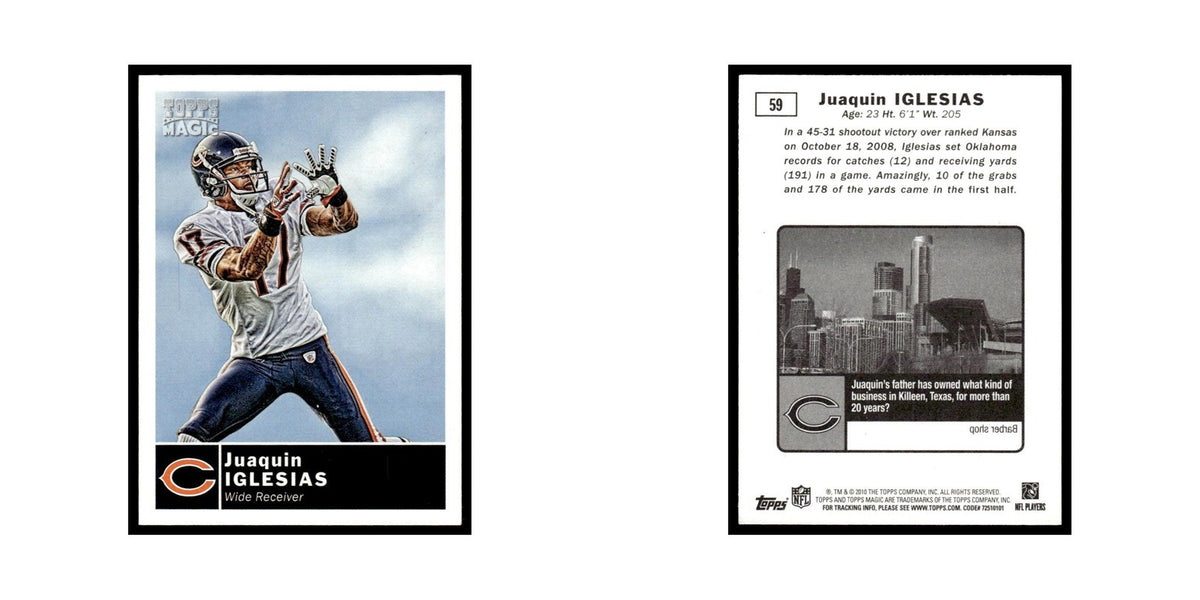 2010 Topps Magic Juaquin Iglesias Bears #59