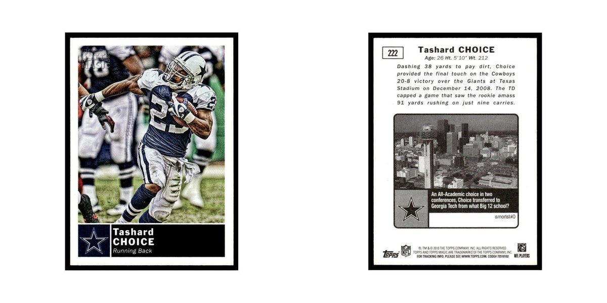 2010 Topps Magic Tashard Choice Cowboys #222
