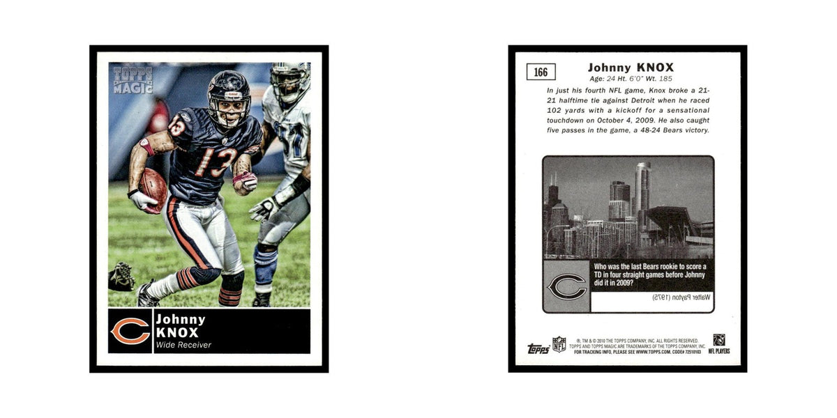 2010 Topps Magic Johnny Knox Bears #166