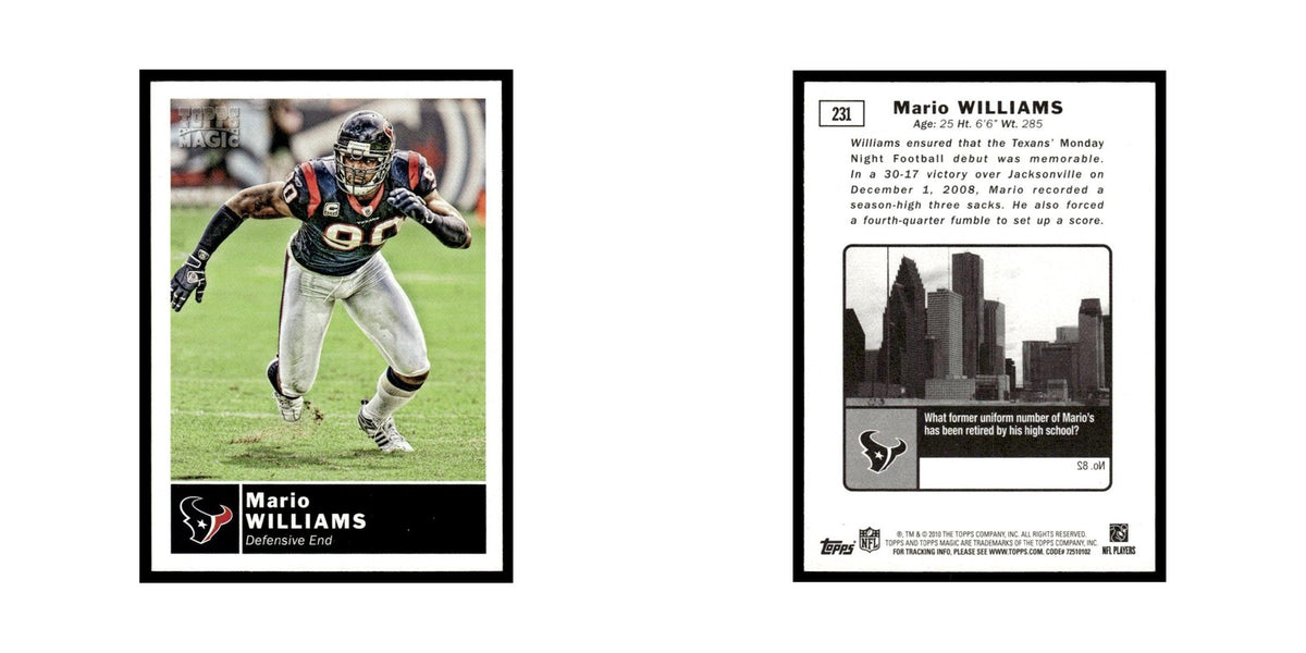 2010 Topps Magic Mario Williams Texans #231