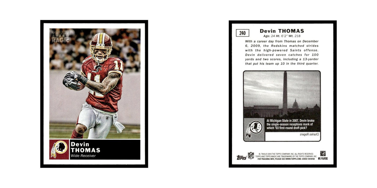 2010 Topps Magic Devin Thomas Redskins #240
