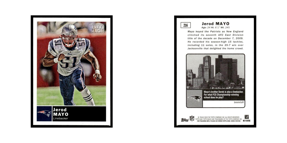 2010 Topps Magic Jerod Mayo Patriots #216