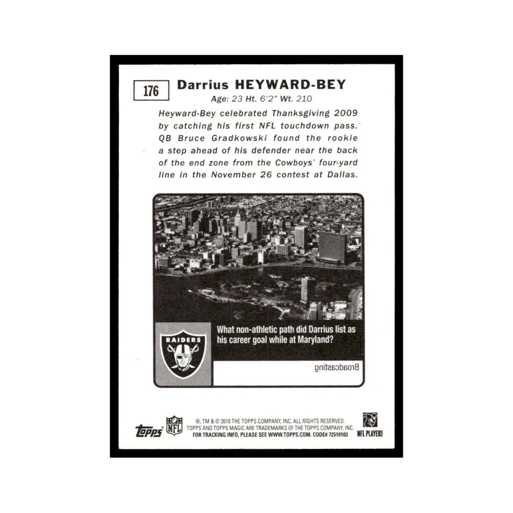2010 Topps Magic Darrius Heyward-Bey Raiders #176