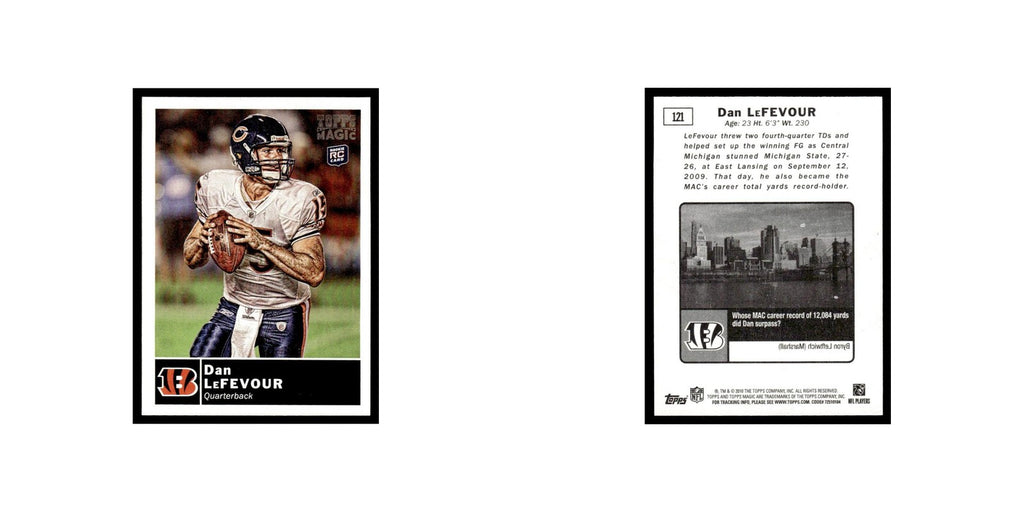 2010 Topps Magic Mini Dan LeFevour RC Bengals #121