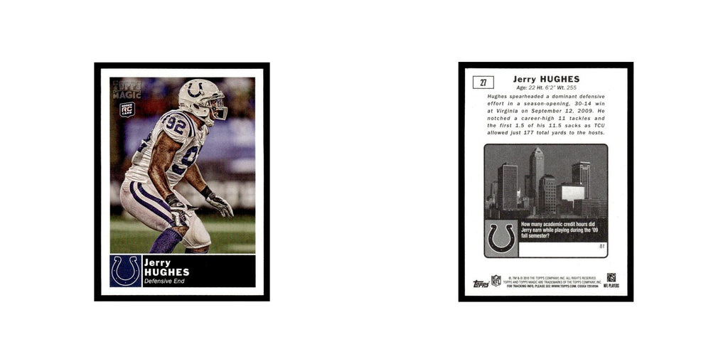 2010 Topps Magic Mini Jerry Hughes RC Colts #27