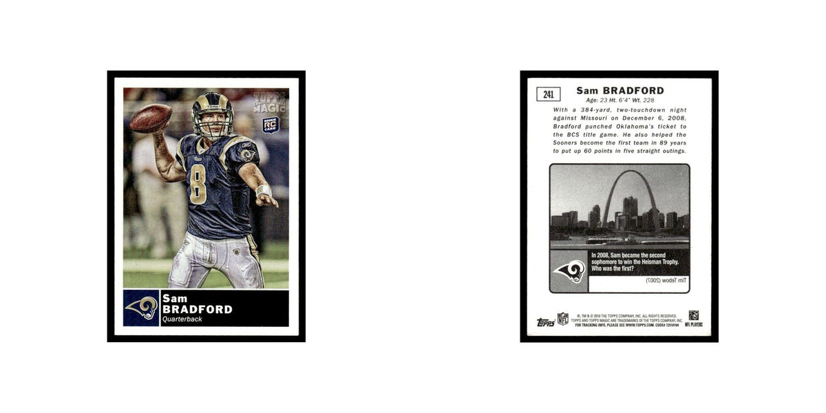 2010 Topps Magic Mini Sam Bradford RC St. Louis Rams #241