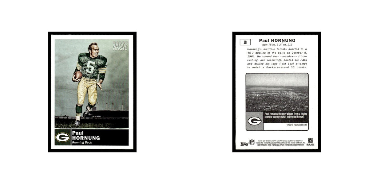 2010 Topps Magic Mini Paul Hornung Packers #18