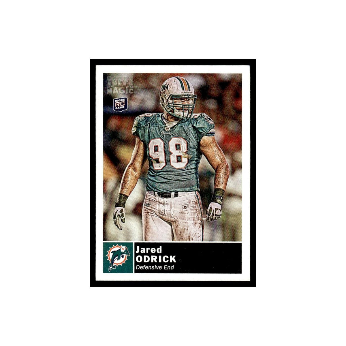 2010 Topps Magic Mini Jared Odrick RC Dolphins #77