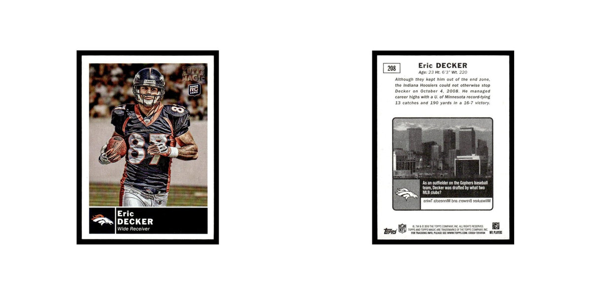 2010 Topps Magic Mini Eric Decker RC Broncos #208