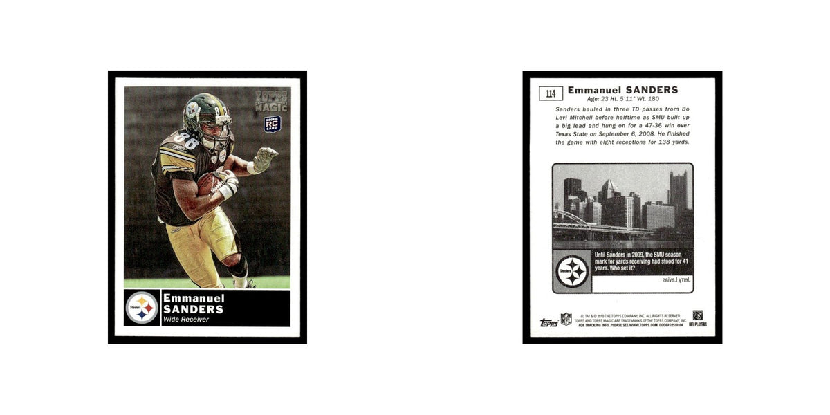 2010 Topps Magic Mini Emmanuel Sanders RC Steelers #114