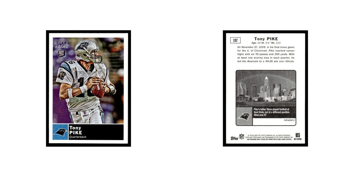 2010 Topps Magic Mini Tony Pike RC Panthers #197
