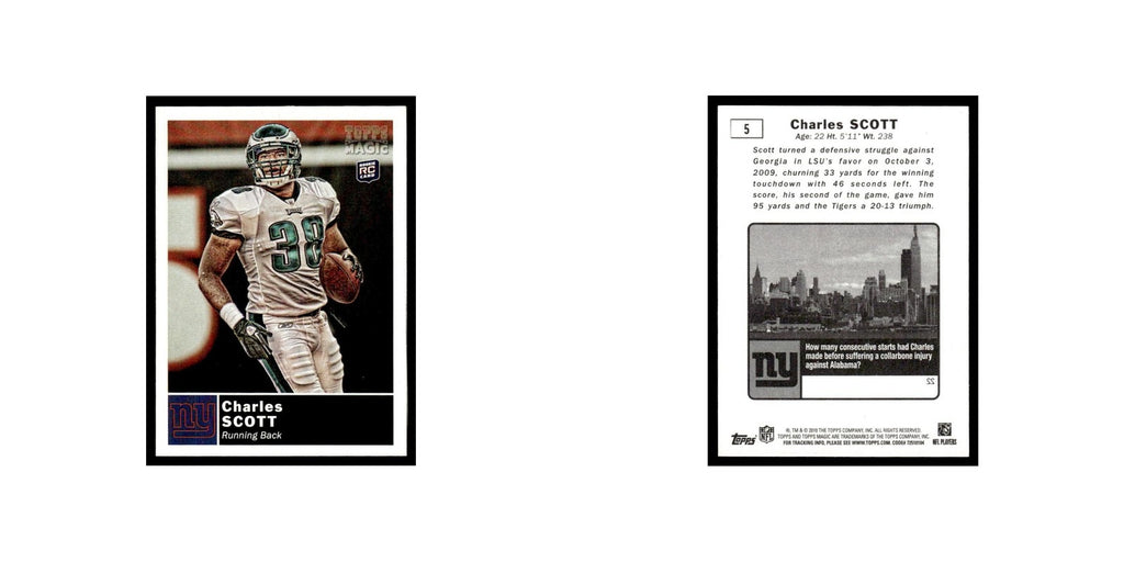 2010 Topps Magic Mini Charles Scott RC Giants #5