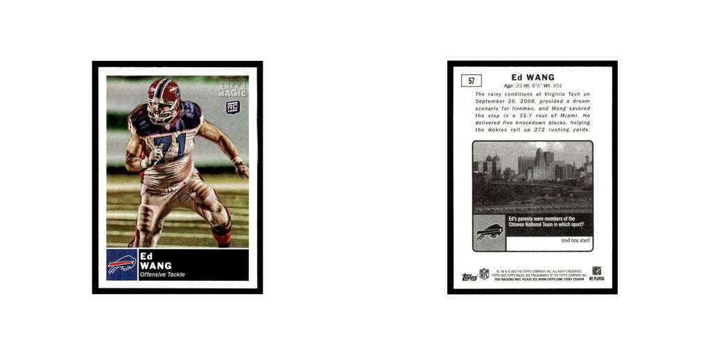 2010 Topps Magic Mini Ed Wang RC Bills #57