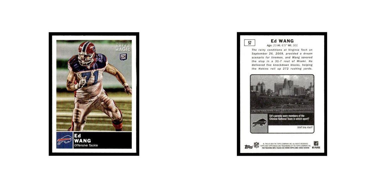 2010 Topps Magic Mini Ed Wang RC Bills #57