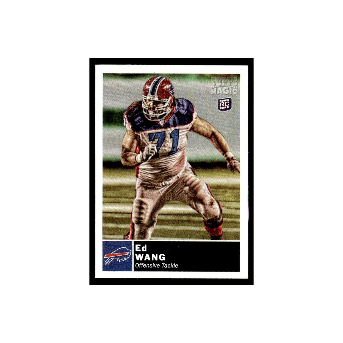 2010 Topps Magic Mini Ed Wang RC Bills #57